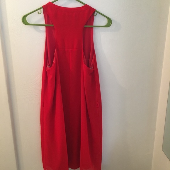 V-neck Button Front Sleeveless Dress - Picture 2 of 5